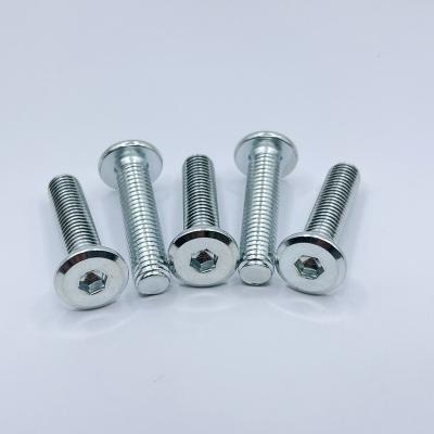 China Hex Socket Steel Machine Screw Flat Head Carbon Steel Maker M8 Bolt for sale