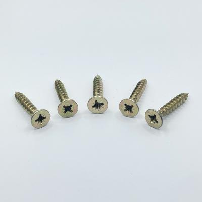 China Coutnersunk CSK Double Head Carbon Steel M4 Coutnersunk Double Screw Chipboard Wood Screws for sale