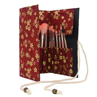 China Angular Blush Professional High Quality Wooden Soft Brushes Eyeshadow Makeup Brush Set 12pcs Portable Makeup Brush Handle Mermaid Tools Cosmetic Brush for sale