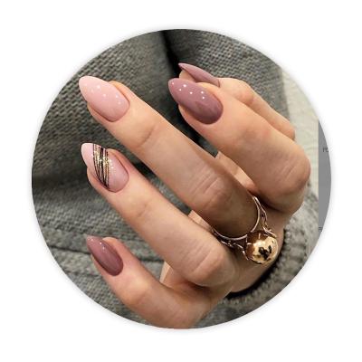 China 24Pcs Design French Fake Nail Tips Full Cover Fake Finger Nails Art Custom Nails Wholesale Artificial Nails Fakenails for sale