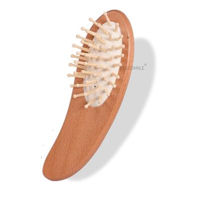 China High Quality TREESMILE Cushion Hotel Comb Custom Your Logo Hair Brush Gifts Good For Your Brand Factory Or Shop Or Hotel Hair Brush for sale