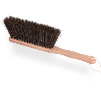 China Viable Dusting Brush Furniture Brush For Home Dust Cleaning Soft Brush With Wooden Handle For Bed Sofa Couch Hotel Treesmile OEM Logo for sale