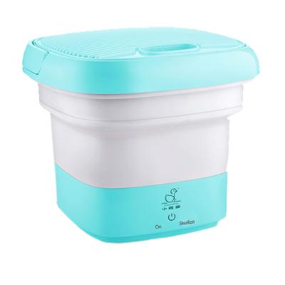 China Home Use Baby Shower Small Bucket Pour Water Folding Mini Bucket Washing Machine for sale