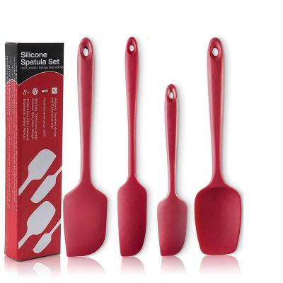 China Viable Most Popular Heat Resistant One Piece Design Silicone Rubber Seamless Spatula for sale