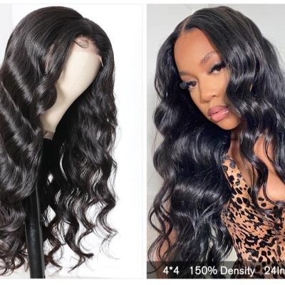 China Silky Straight Wave 150% 180% Density HD Full Lace Hair Wigs For Color Women, Transparent Lace Front Wig Wholesale Virgin Brazilian Hair for sale