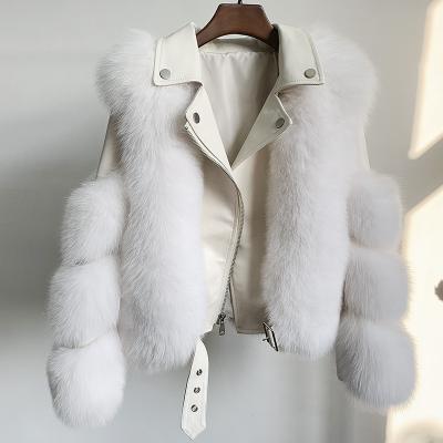 China 2021 Winter New Style Breathable Fashion Shorts Real Fur Jacket Vest Coat For Women for sale