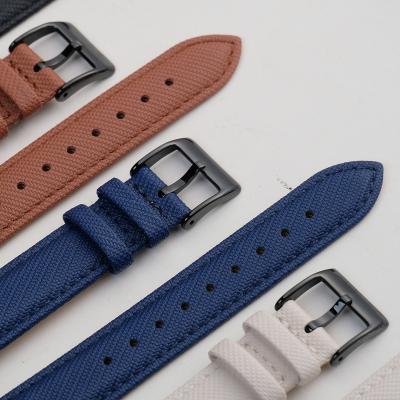 China Vintage Sport Adjustable Unique Quick Release Custom Charm Woven Knitted Adjustable Leather Smart Wrist Watch Strap for sale