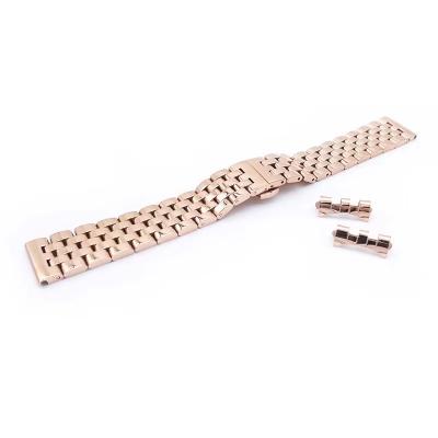 China Handmade Luxury Metal Buckle Strap Watch Band Metal Stainless Steel For Smart Watch Quartz Watches for sale