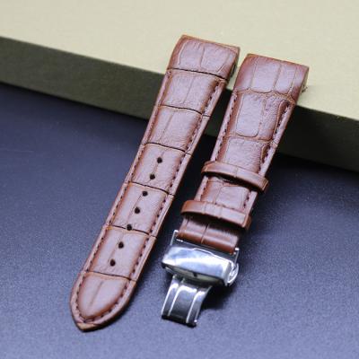 China 2021 Retro And Fashion Custom Business Leather Strap Watch Band 18Mm 20Mm 22Mm 24Mm Designers Watch Band for sale