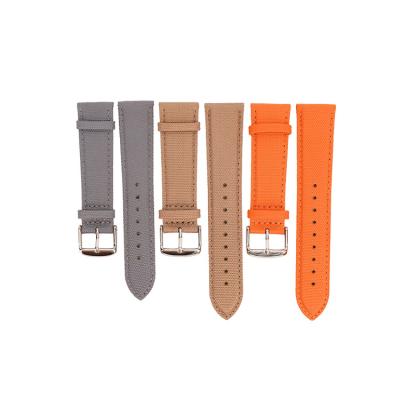 China Hot Selling Sandblasting Elegant Simplicity Canvas Military Watch Band in 18mm 20mm 22mm 24mm for sale