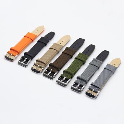 China Sandblasting Canvas Watch Band For Men 18Mm 20Mm 22Mm 24Mm NATO Watch Straps Custom Printed for sale