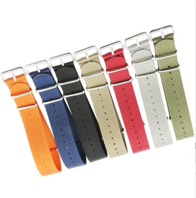 China Wholesale Retro And Fashion One Piece Watch NATO Strap Nylon Watch Band for sale