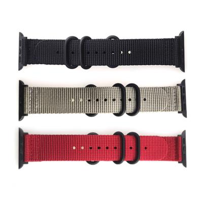 China Custom Acrylic Smart Watch Bands For Apple Iwatch NATO Striped Nylon Watch Strap 18Mm 20Mm 22Mm 24Mm for sale