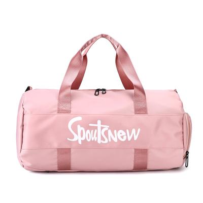 China Multifunctional custom logo basketball waterproof nylon sports travel fleece gym bag with shoulder strap for sale