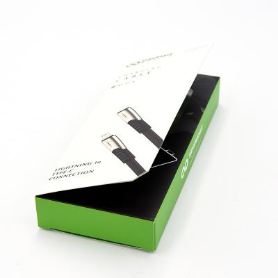 China Recyclable Custom Design USB Cell Phone Charger Packaging Box With Magnetic Closure for sale