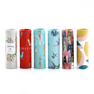 China Wholesale Sexy Biodegradable Manufacturing Food Grade Packaging Maiden Tube Lip Gloss Paper Tube for sale