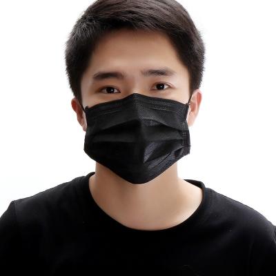 China With Earloop Surgical Mask Black Children China Disposable Medical Mask Black Face Earloop for sale