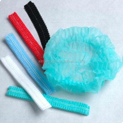 China Cleanroom Protective Cap Crowd Cap Disposable Nonwoven Double Elastic for sale