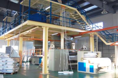 China Single Beam PP Spunbond Non Woven Fabric Production Line 1600-3200mm width High output for sale