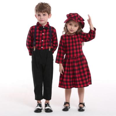 China 2021 Hot Selling Manufacturers Casual Wholesale New Autumn Dress Plaid Skirt Children's Suit Children's Pants for sale