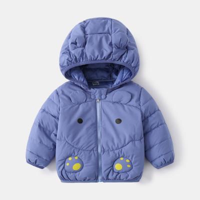 China Autumn Winter New Men And Women's Clothing Hooded Cute Fashion Cotton-padded Jacket Coat 2021 Viable Kids Children Warm for sale