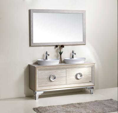 China Durable Lightweight Wood Vanity Cabinet Color Bathroom Floor Combo Modern Plywood for sale