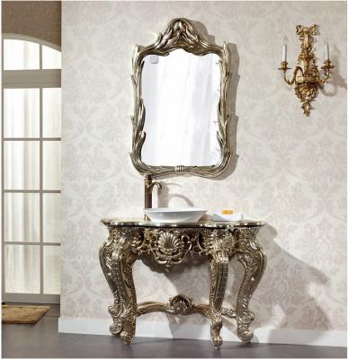 China Water Proof Antique Bathroom Furniture Sets Fogless Basin And Mirror With 5 Sets Ceramic Vanity Floor And Floor Combo 30-45 Days for sale