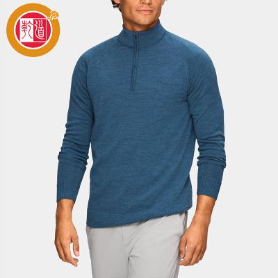 China Wholesale Custom High Quality Hot Selling OEM Winter Men's Quarter Zipper Sweaters Anti-wrinkle Golf Pullover for sale