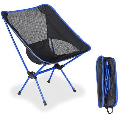 China Modern Portable Lightweight Folding Chair Aluminum Collapsible Camp Chairs Moon Outdoor Camping Chair for sale