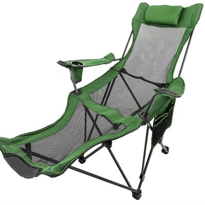 China Modern Portable Folding Recliner Chair Camping Folding Chair Leisure Lunch Rest Back Beach Chair for sale