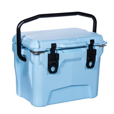 China Waterproof 10 Quart Insulated Hard Rotomolded Wine Beverage Beer Ice Cooler Box With Portable Handle for sale