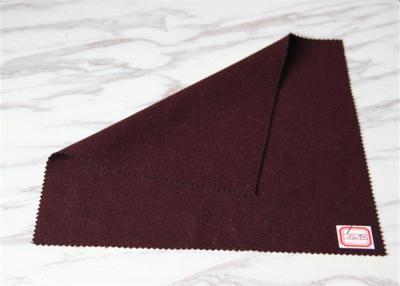 China Dark Wine Red Scarlet Melton Wool Fabric 150 Cm Width For Winter Mens Coats for sale