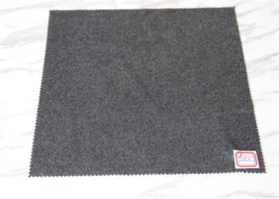 China Heavy Weight Grey Wool Fabric In Stock , Autumn Jackets Wool Boucle Fabric 720 Gram for sale