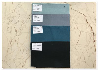 China Durable Ventilated Double Faced Wool Fabric Soft With Light Haze Blue 70 Wool for sale