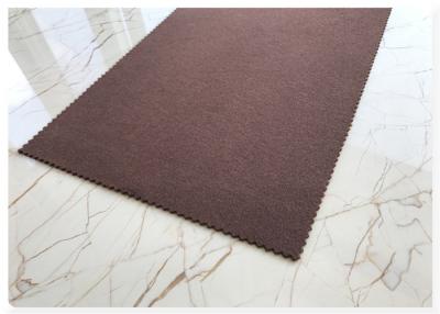 China Coffee Brown Double Faced Wool Fabric 70 W  720 G / M Same Color Both Sides for sale