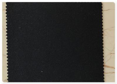 China Black / Navy Double Faced Cashmere Fabric 100% Wool , Wool Coating Fabric Double Sided for sale