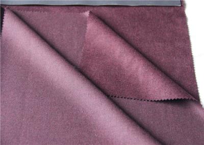 China Mens Long Winter Coat Cashmere Coating Fabric Wine Red 360 G Customized for sale