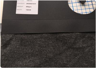 China 26 W Grey Stretch Wool Fabric 9% Nylon  57 Polyester 650 G Per Meter For Socks / Hats for sale