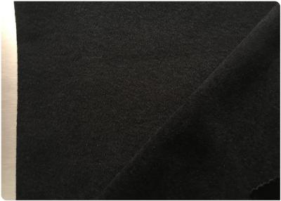 China Durable Soft Black Knit Stretch Fabric 26% Wool ISO9001 150 CM Width for sale