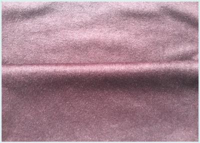 China Pink Wool Cashmere Coating Fabric Knitted , Customized Wool Blend Suiting Fabric for sale