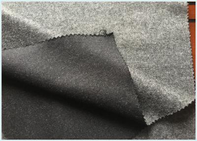 China Socks / Hats Per Meter Stretch Wool Fabric Customized Gray with 47 Wool 650 G for sale