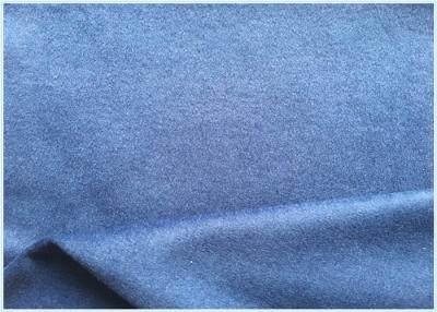 China 26% Wool Stretch Fabric For Suit Coat , Blue Soft Wool Fabric In Stock for sale