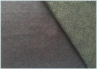 China Various Colors Stretch Wool Fabric With Herringbone 650 Gram Per Meter for sale