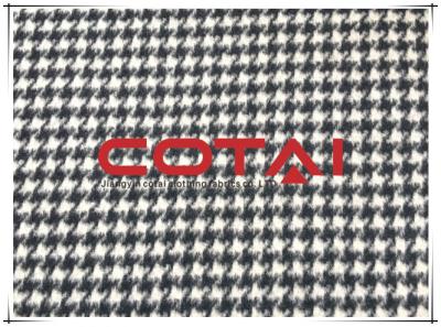 China Double Sided Small Houndstooth White And Black For Women Men'S Winter Coat for sale