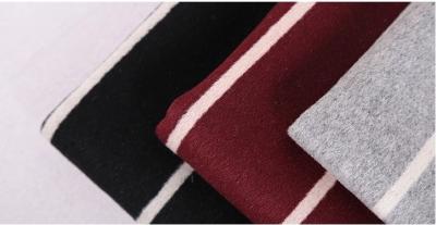 China Red White Striped 60%  Heavy Wool Fabric For Women'S Coat 820G/M for sale