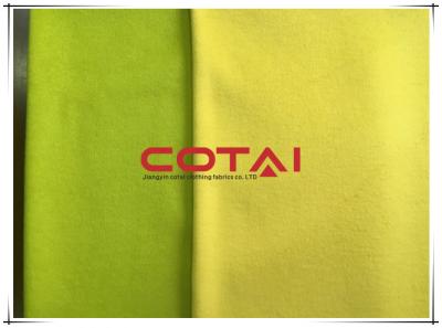 China Colorful Twill Coating Tender Shoots For Women'S Coat Mustard Yellow for sale