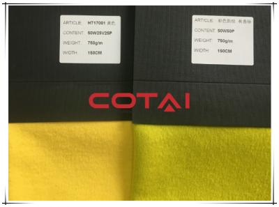 China Bright Mustard Yellow Coating Wool Fabric Heavyweight Wool And Viscose And Polyester for sale