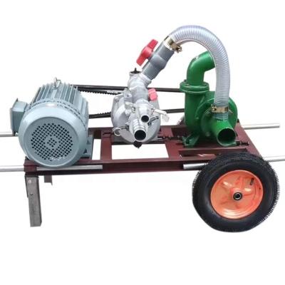 China Automotive Industry Small 3 inch 7.5kw motor sand pumping machine automatic water draining sand suction pump river bottom pond dredging mud pump for sale