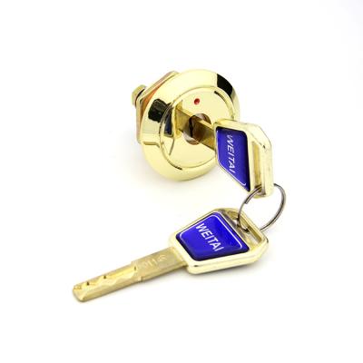 China Golden Plated Wardrobe Locks Novel Design Cw 90 Degree Rotation for sale