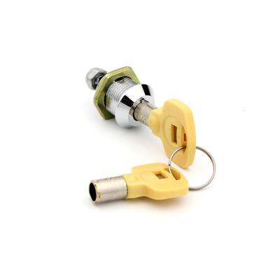 China Barrel Postal Mailbox  Tubular Cylinder Lock 7 Pin Yellow Color 90° Rotation for sale